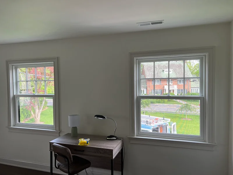 These windows have a fresh clean white interior finish